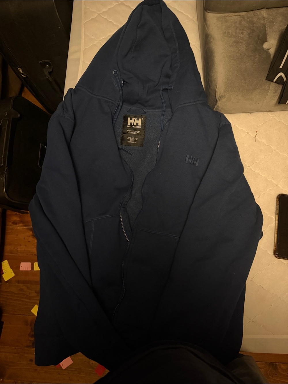 Helly Hansen Men's Navy Full-Zip Hooded Jacket